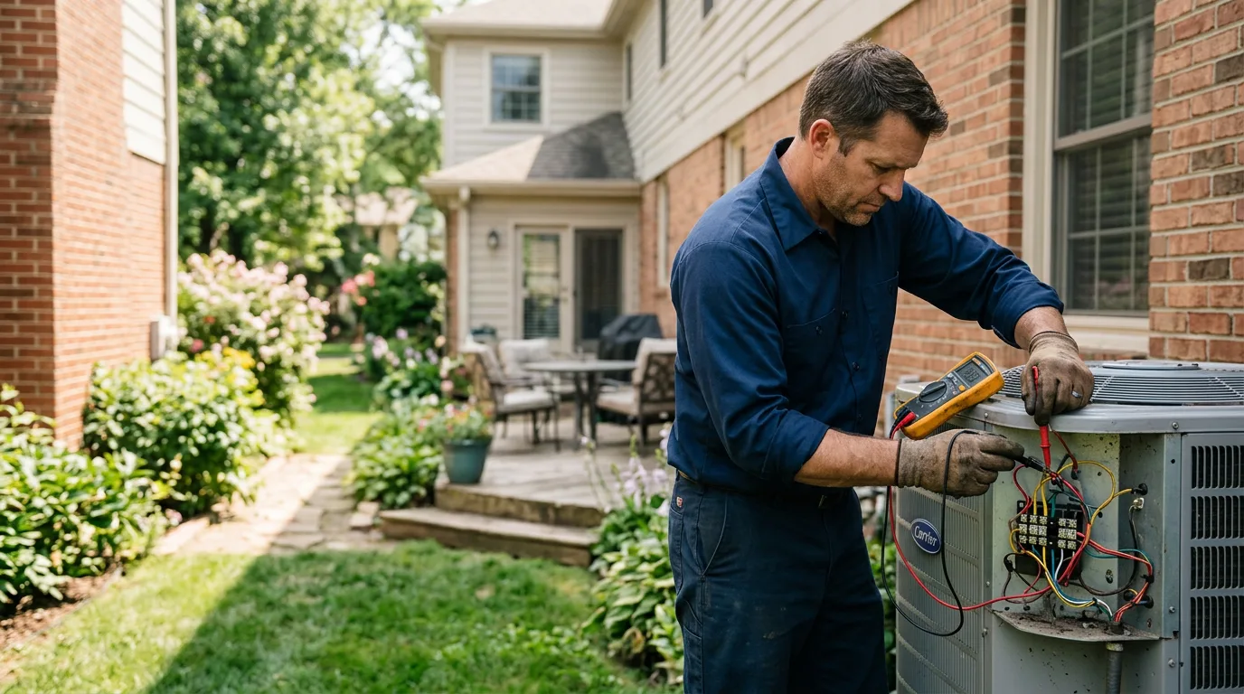 HVAC technician working near Manitou Springs, CO